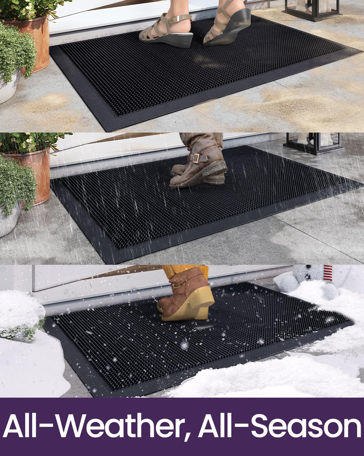 DEXI heavy-duty entrance mat handles daily traffic with durability.