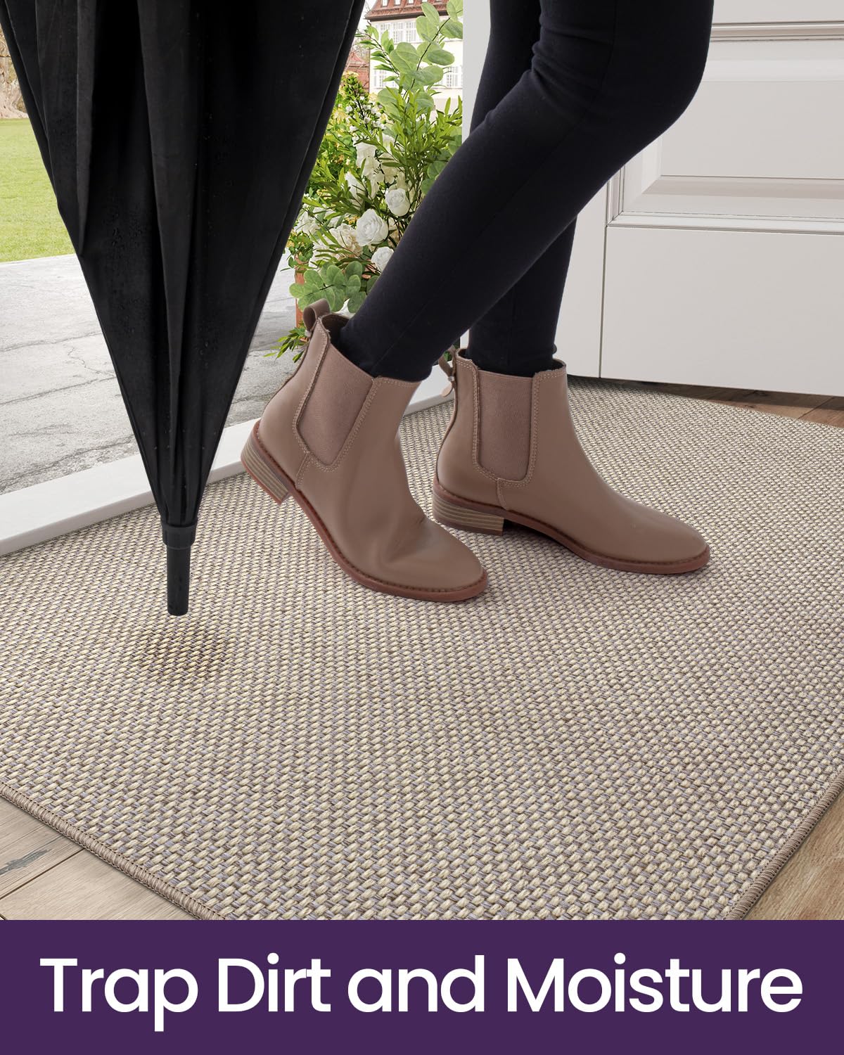DEXI indoor entryway mat suits patios and porches for clean transitions.