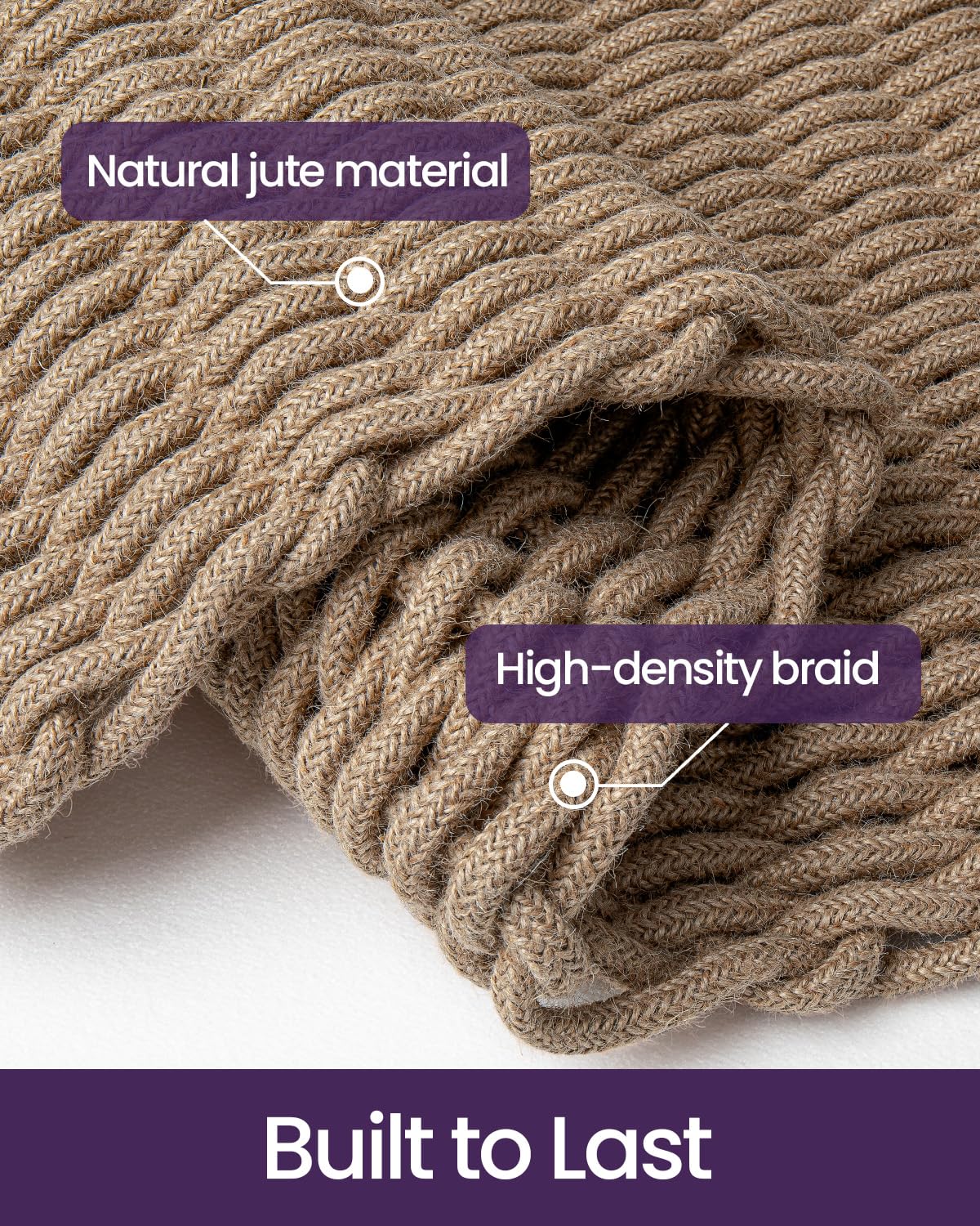DEXI jute door mat traps dirt and moisture to reduce indoor cleaning