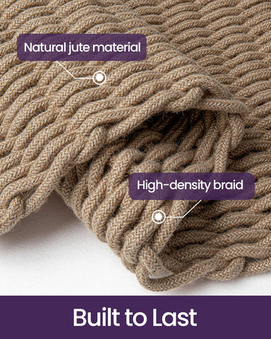 DEXI jute door mat traps dirt and moisture to reduce indoor cleaning