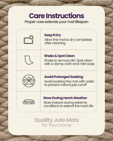 DEXI jute door mat natural fibers bring earthy texture to your threshold