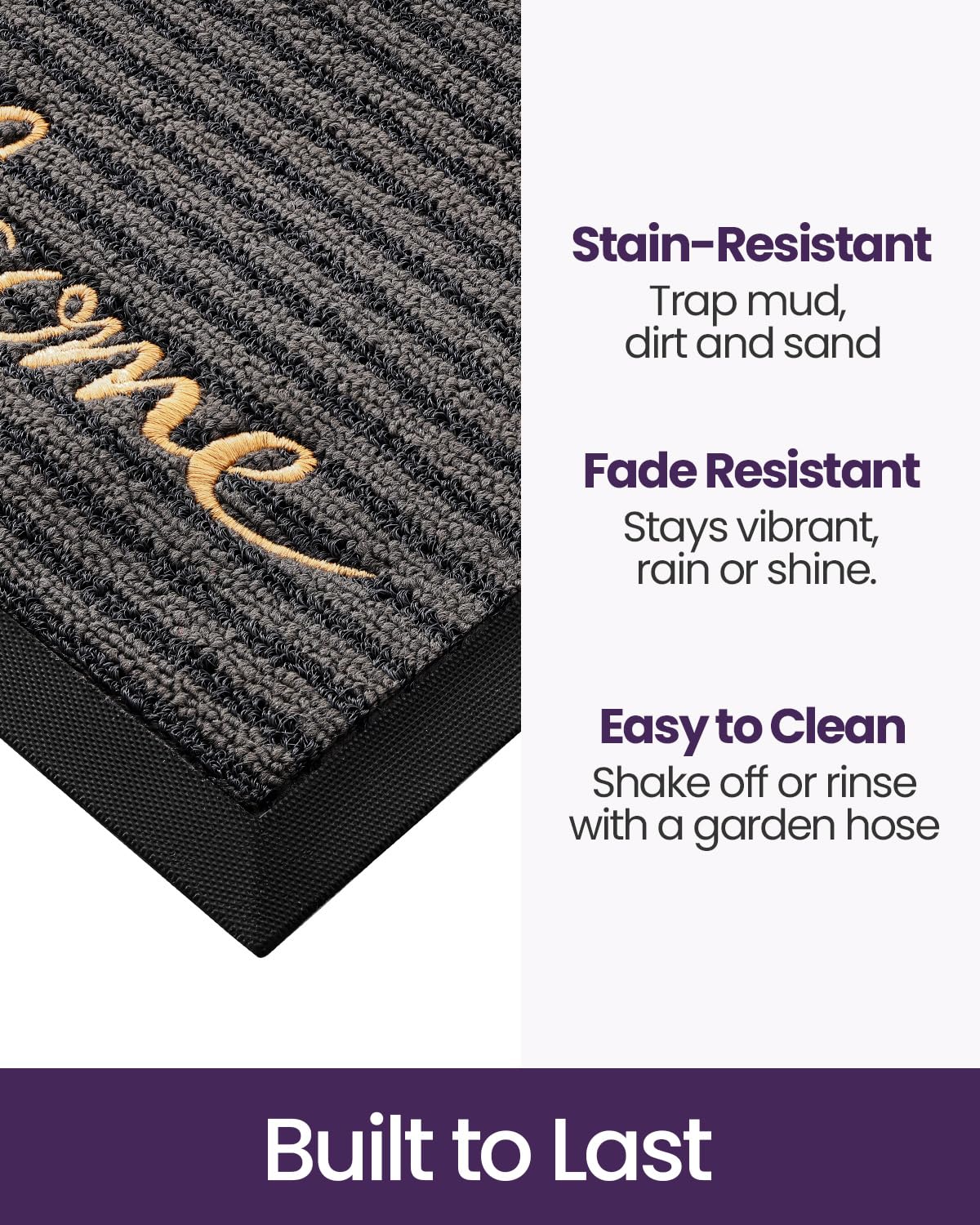 DEXI low-profile top surface lets doors open smoothly while reducing indoor dirt.
