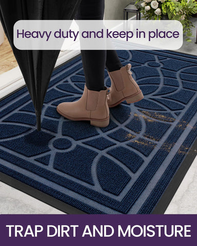 DEXI rubber backing grips floors to prevent mat movement
