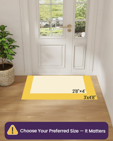 Dexi Ultra Thin Door Mat anti-slip rubber backing keeps your entry stable.