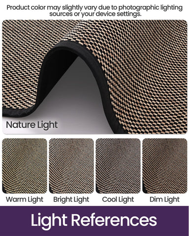 DEXI mat beveled rubber edge preventing water pooling on entry.