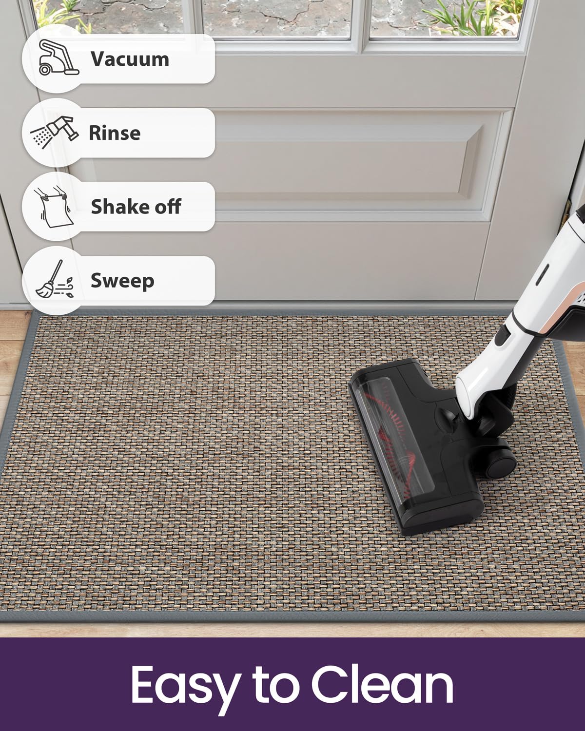 Easy cleaning prompts quick rinses and fast air-drying