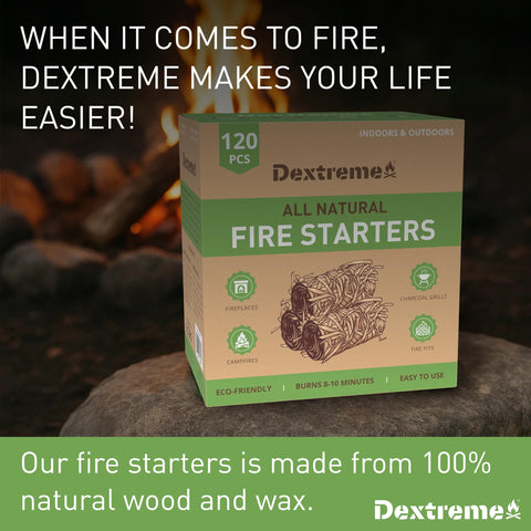 Dextreme Fire Starter ignition scene demonstrates compact, mess-free lighting