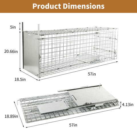 Dexyla trap side view highlighting compact profile and sturdy frame