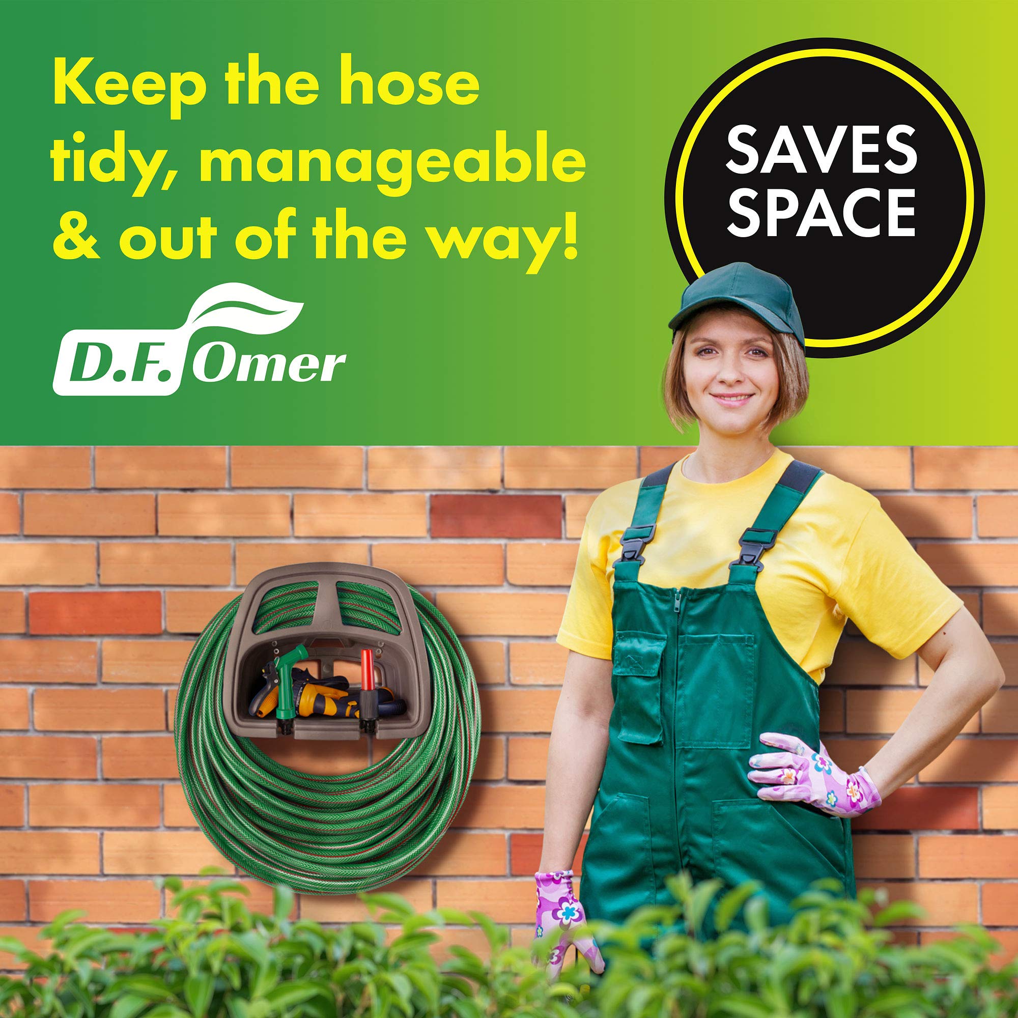 DF OMER wall-mounted design saves space and prevents damage.