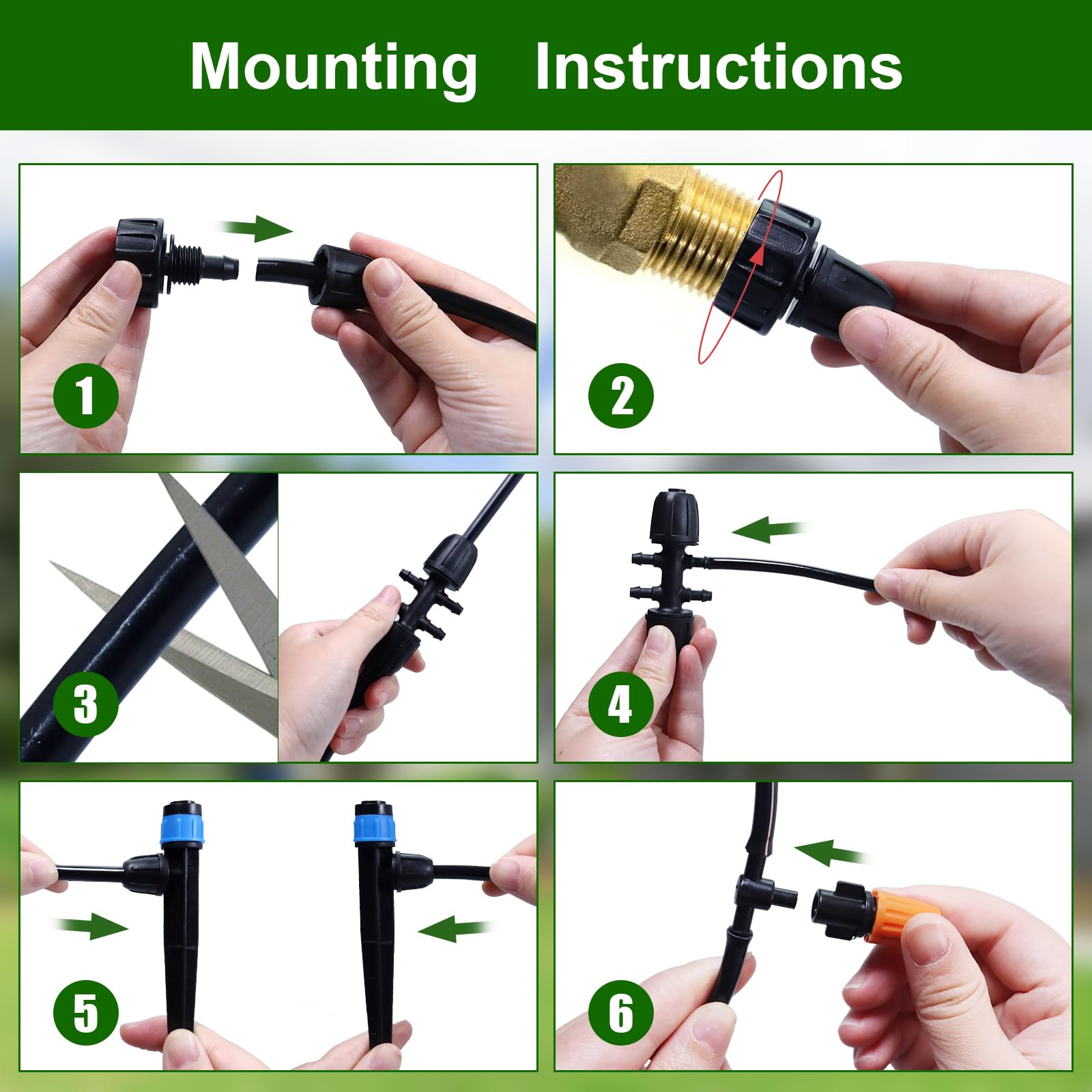 DFDNFF misting nozzle for light outdoor cooling and humidity.