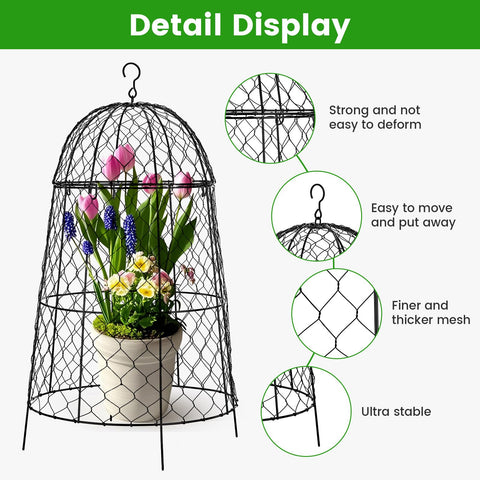 DFJFIFF dense mesh provides long-lasting garden protection against animals.