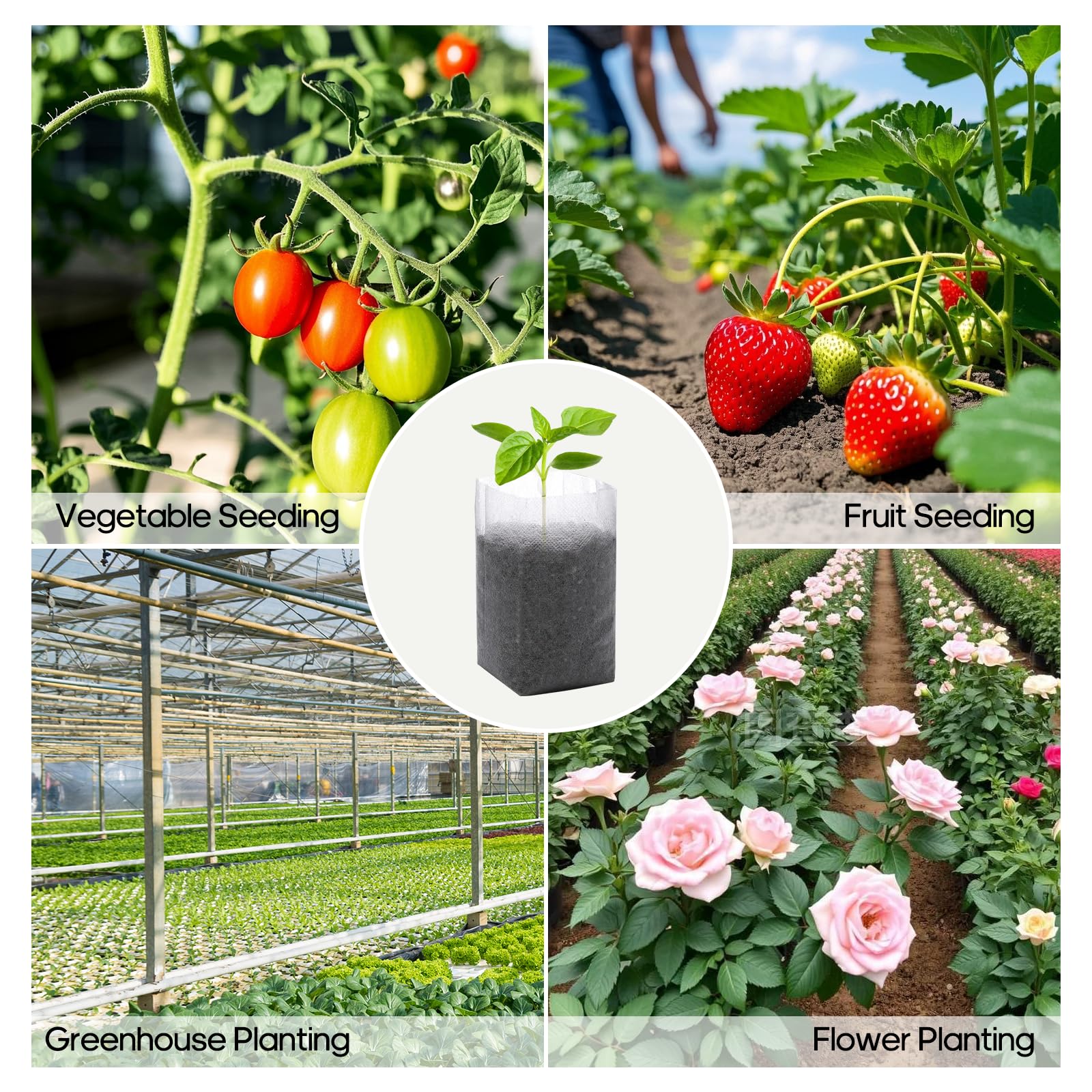 DFKPVBHB root-health breathable fabric grow bag for healthier roots.
