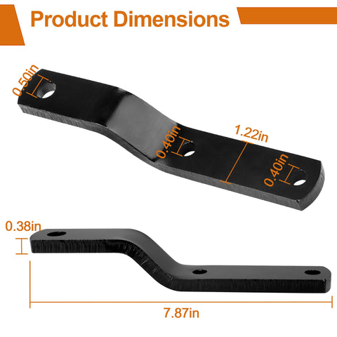 Dfnidy garden tractor trailer bracket in black offers durable, secure mounting.