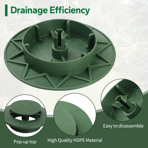 Dfnidy installation guide shows flush placement to protect lawn.