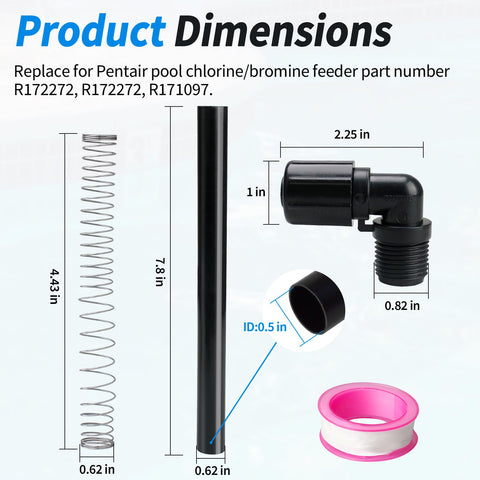 DFNIDY Pentair Rainbow elbow R172272 provides precise 90-degree bends for secure fittings.