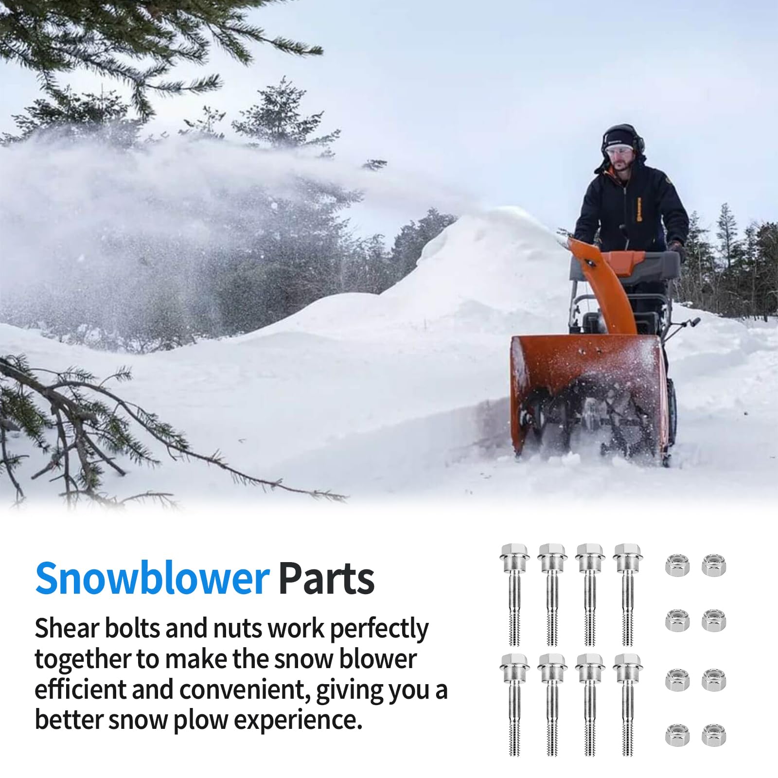 Dfnidy winter snow clearing scenario shows smooth operation with replacement parts