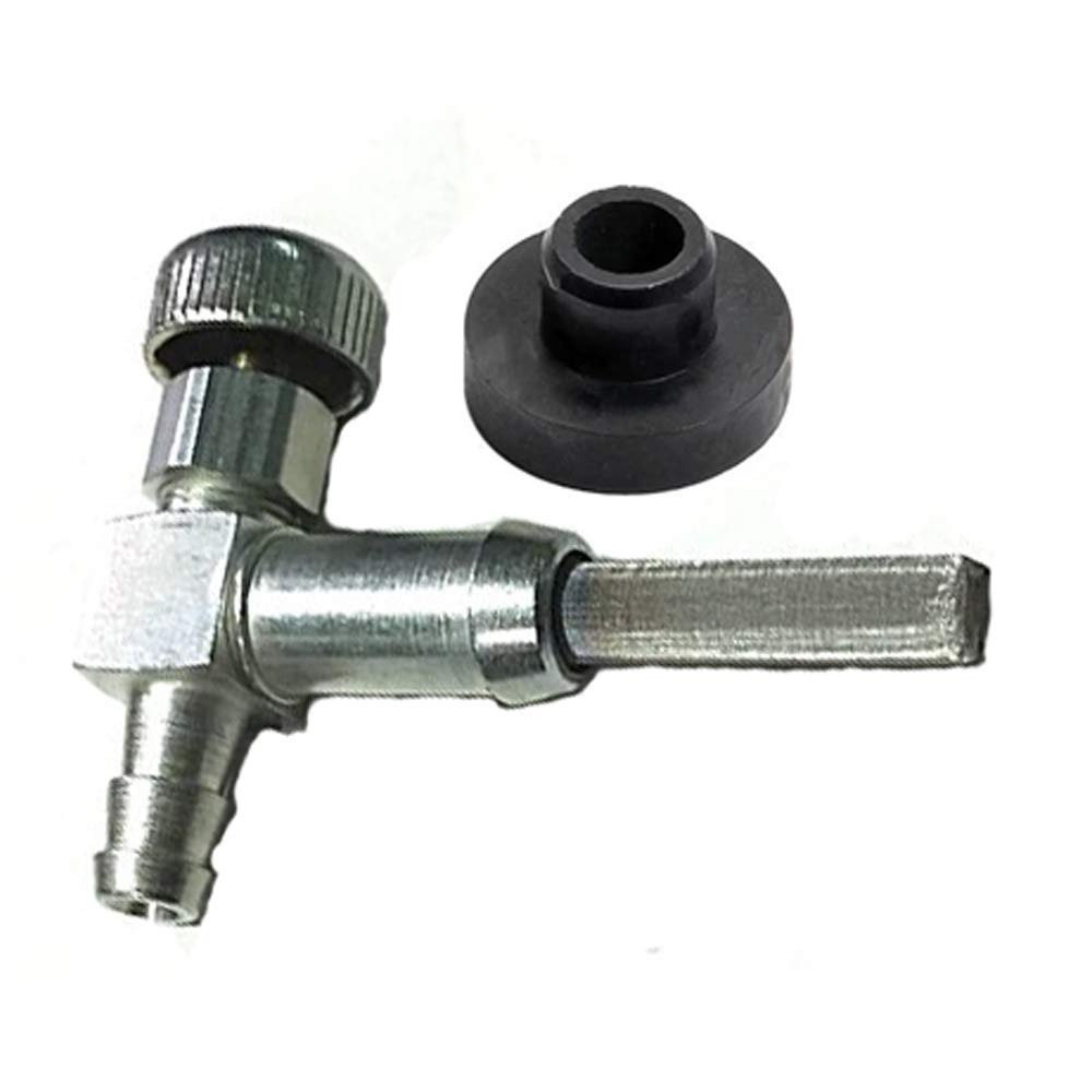 DFuerdivn fuel tank grommet and shut-off valve for 33/64 inch hole, supports generator fuel control
