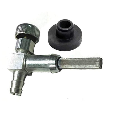 DFuerdivn fuel tank grommet and shut-off valve for 33/64 inch hole, supports generator fuel control
