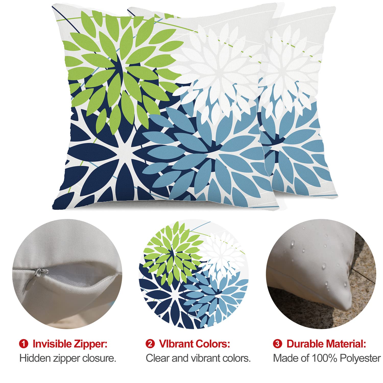 DFXSZ 18x18 pillow cover outdoor use withstands weather