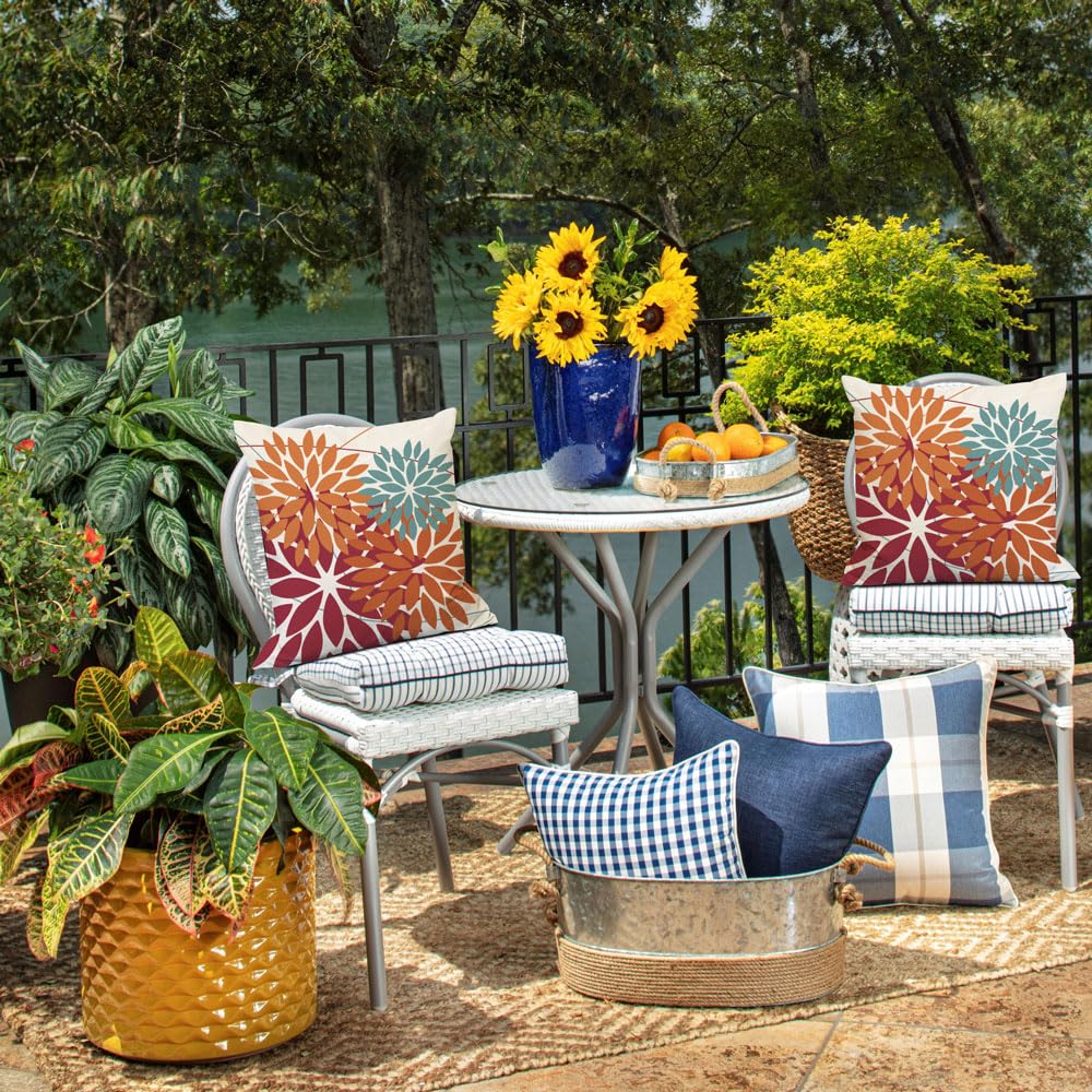 DFXSZ set of 2 geometric covers upgrades outdoor seating.