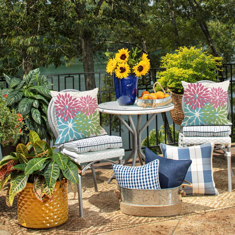 DFXSZ 18x18 pillow cover set for patio, quick outdoor decor refresh.