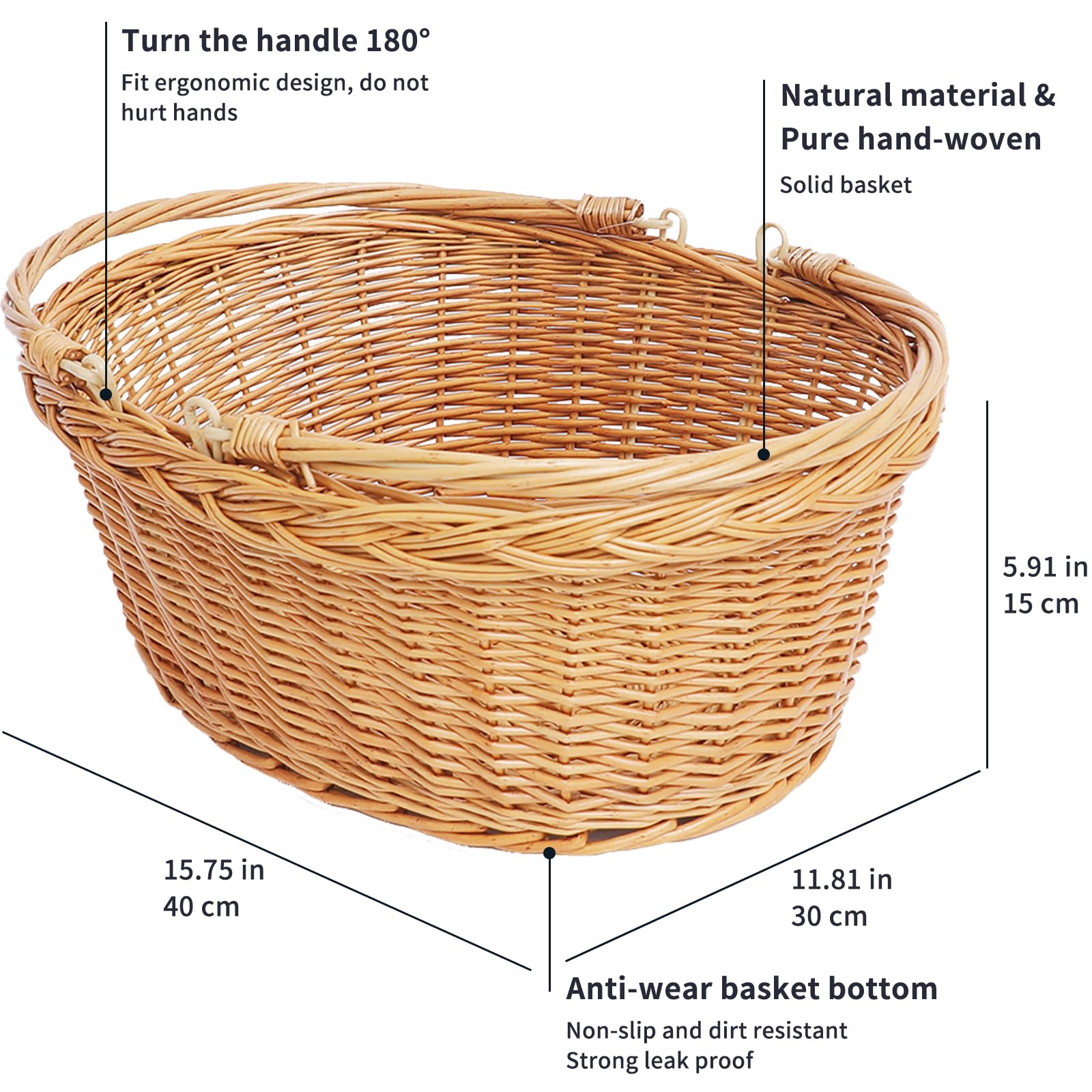 DGANXUN picnic beach outdoor event basket versatile for gatherings and décor.