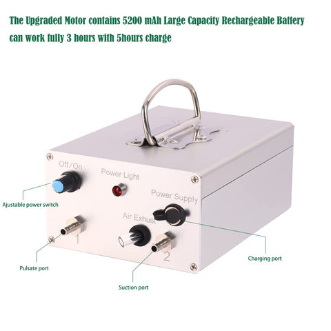 DGBAIZ rechargeable battery supports up to 3 hours of cordless milking