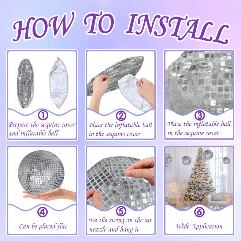 DGDRHZ hanging disco ball decoration for indoor or outdoor use