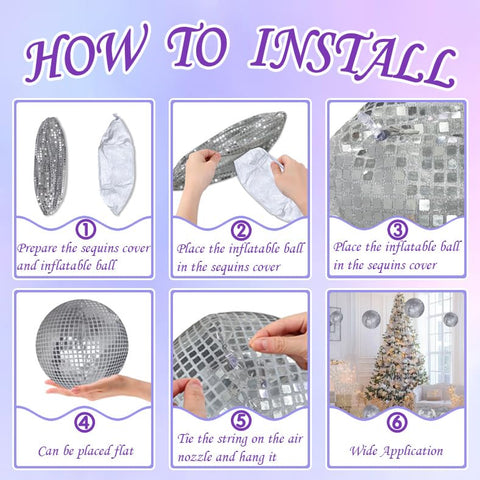 DGDRHZ hanging disco ball decoration for indoor or outdoor use