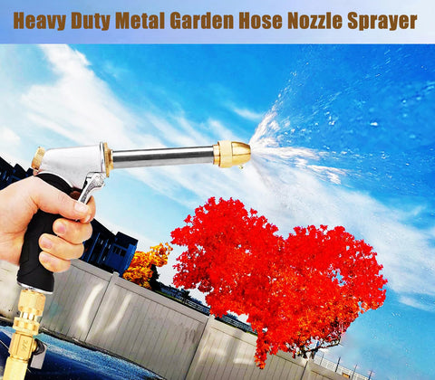 DGESRUNDA brass nozzle head offers consistent spray patterns for versatile tasks.