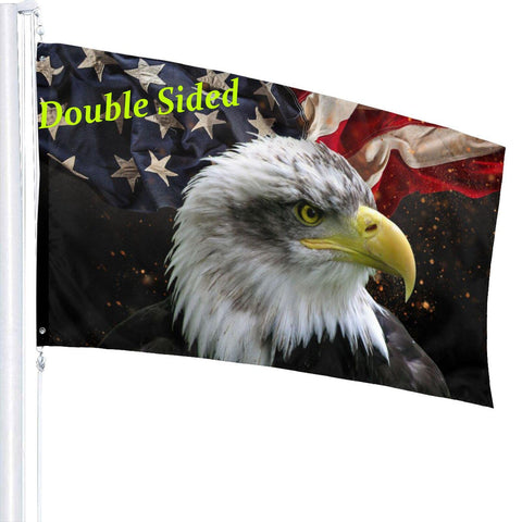 DGFhk American Eagle Flag 3x5 Memorial Day display with bold colors.