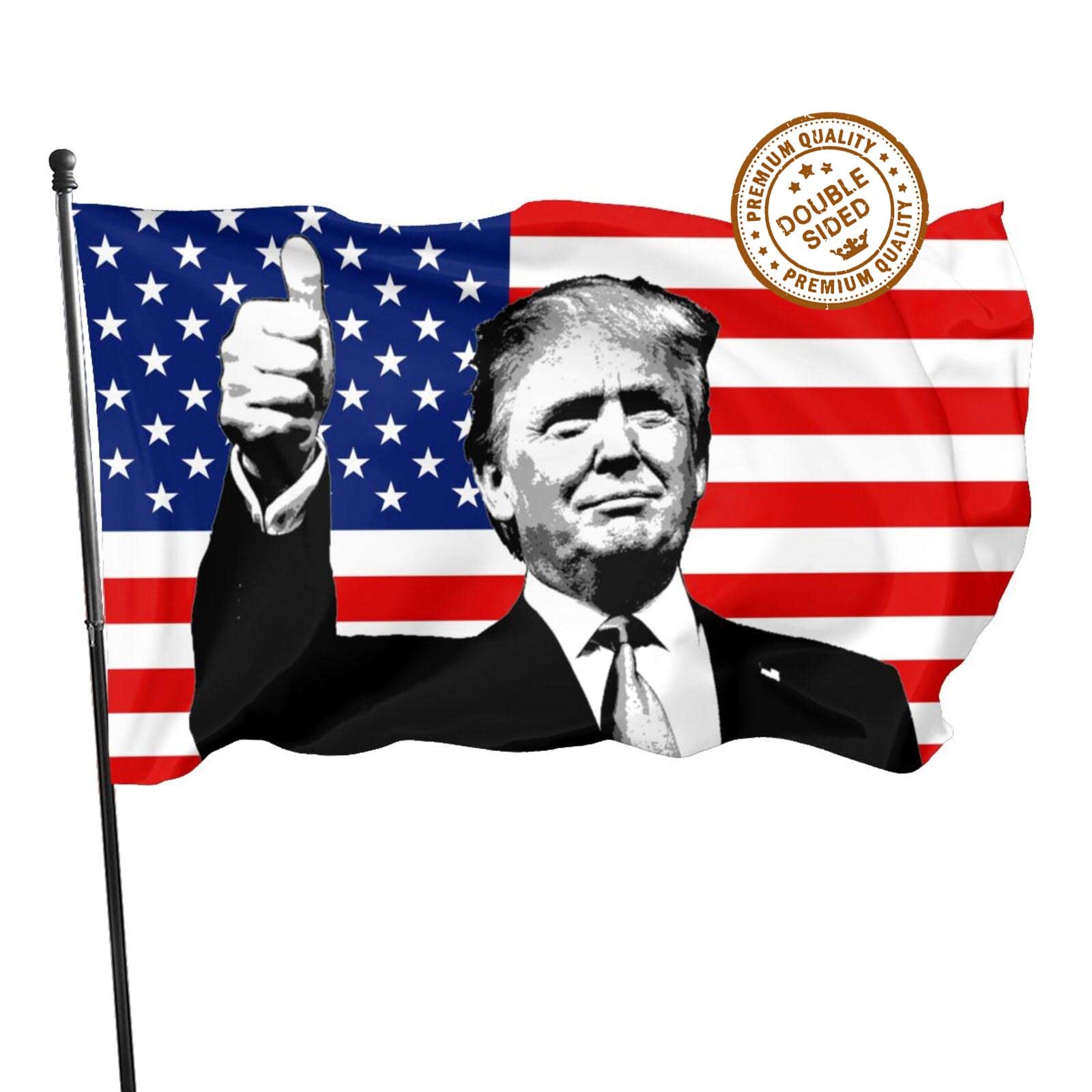 DGFhk fade-resistant polyester flag ideal for all-weather use.