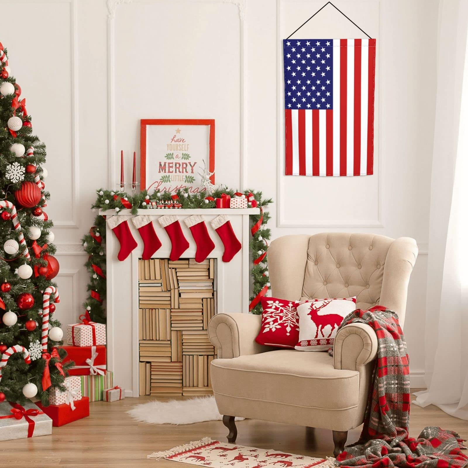 DGFhk weatherproof patriotic flag suitable for outdoor use