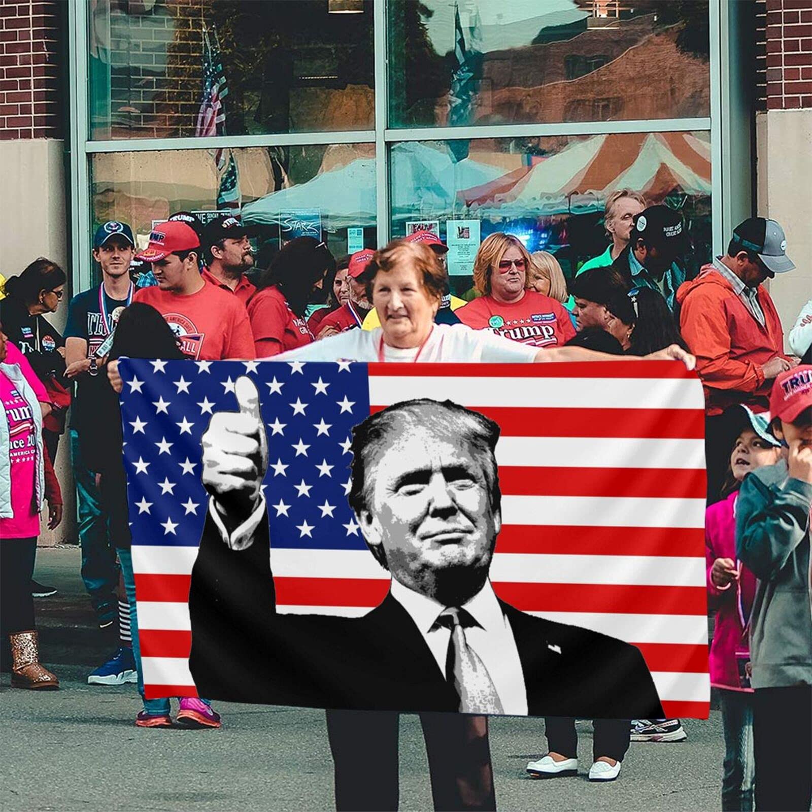 DGFhk durable flag suitable for patio and home celebrations.