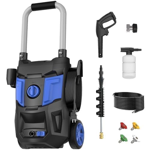 DGIVOVO pressure washer with foam cannon for thick cleaning foam and dirt removal