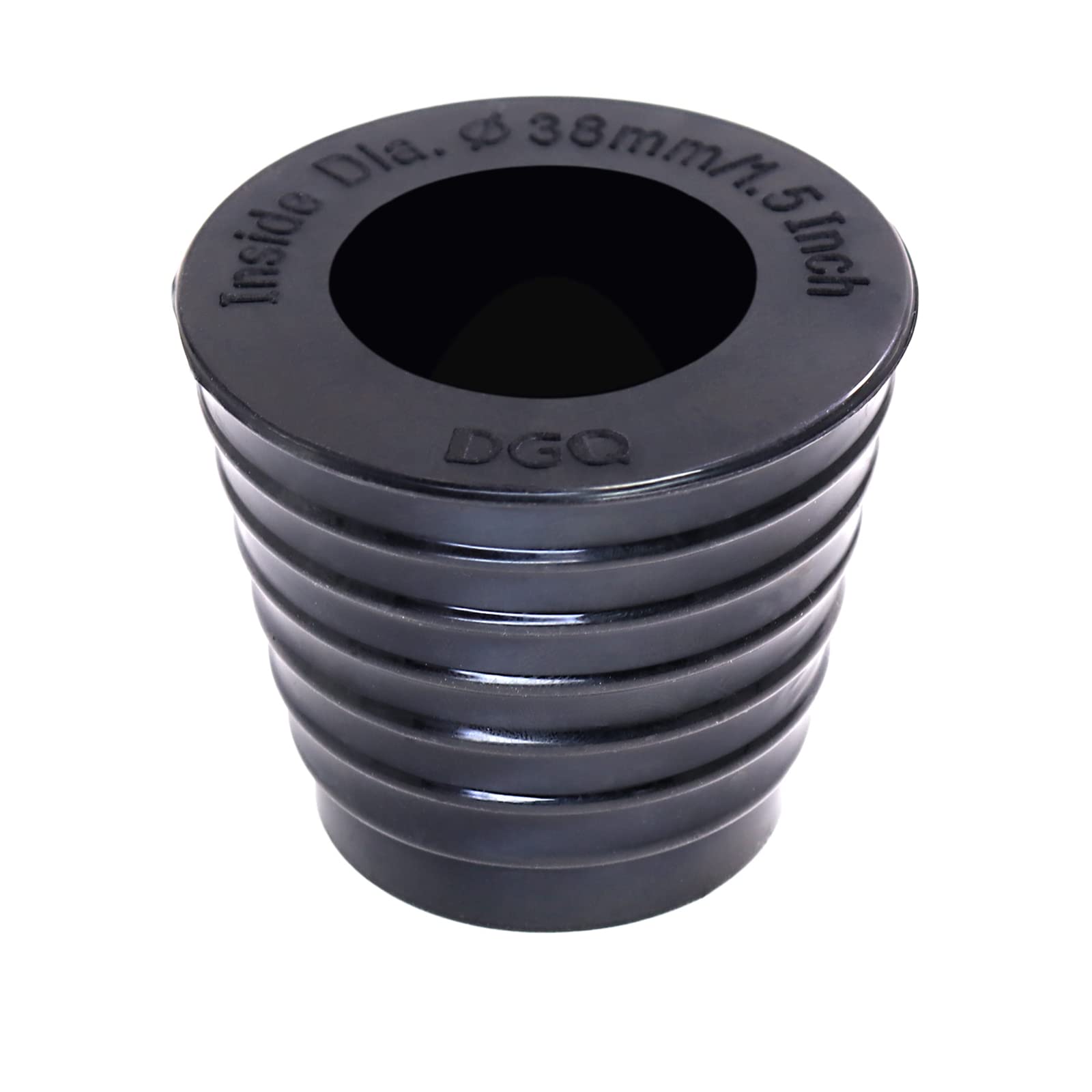 DGQ patio umbrella cone plug in black demonstrates secure fitment and quiet operation.