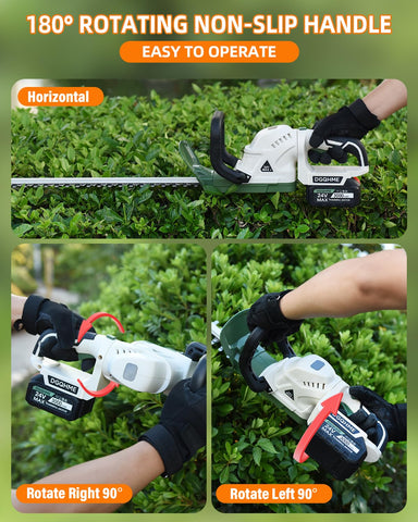 DGQHME 180-degree rotatable head reaching tight curves