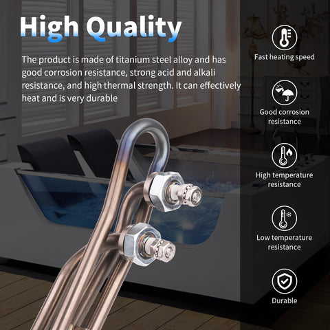 Dgqtrx easy install hot tub heater element screws on quickly.