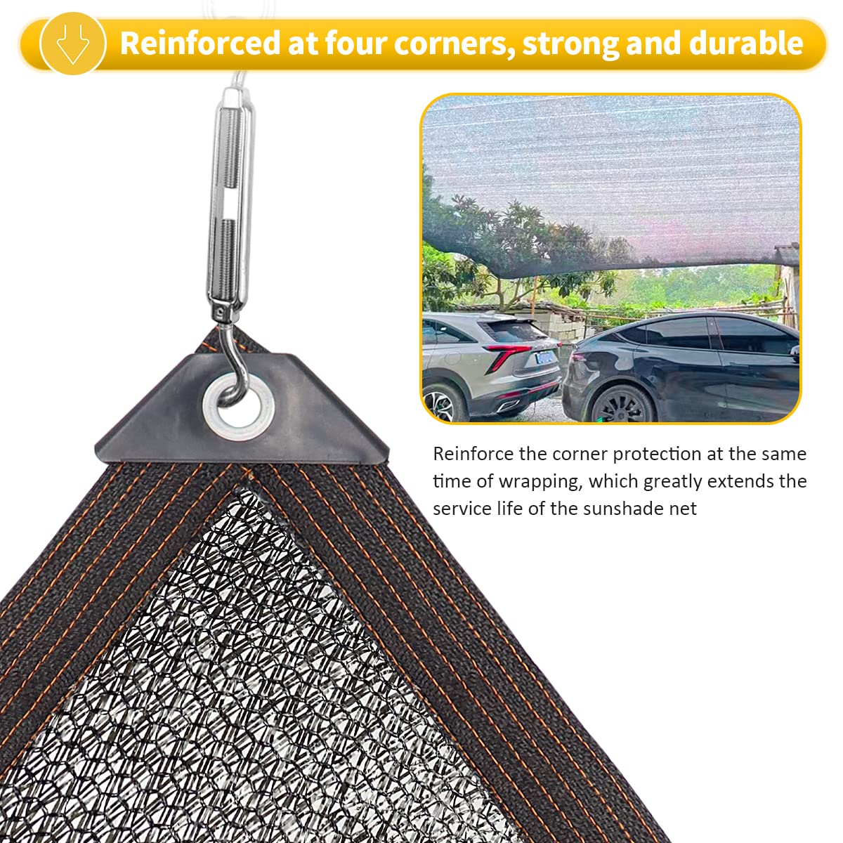 DGSL shade cloth on chicken coop shields from sun while remaining breathable