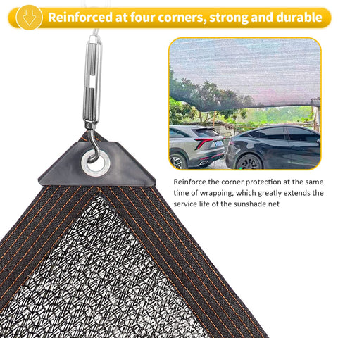 DGSL shade cloth on chicken coop shields from sun while remaining breathable