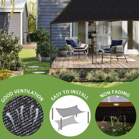 DGSL shade cloth in garden helps manage sun exposure for plants