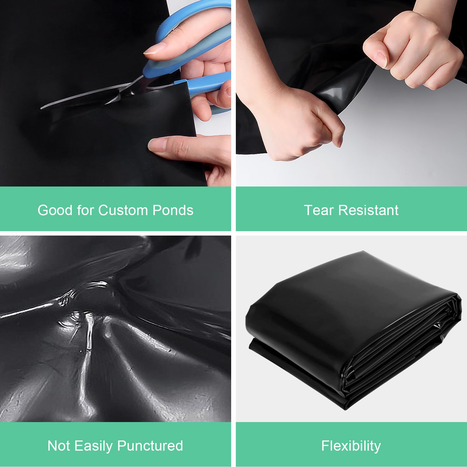 DGSL HDPE material close-up, flexible, puncture-resistant for long outdoor use