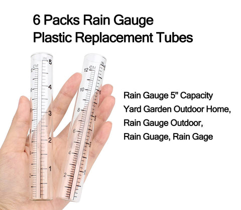 dgudgu rain gauge outdoor tubes provide easy yard rainfall tracking