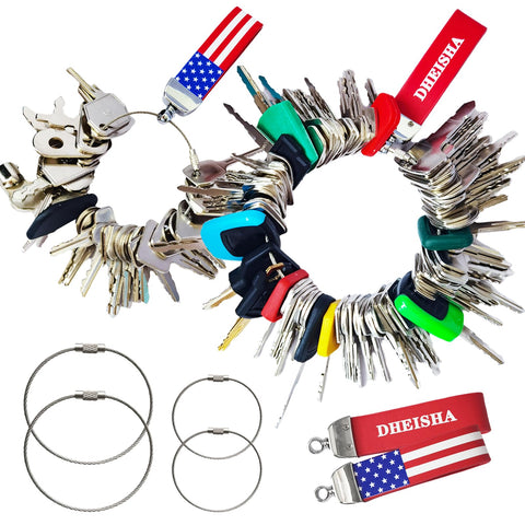 DHEISHA 115-piece master keys ignition set for diverse heavy equipment.