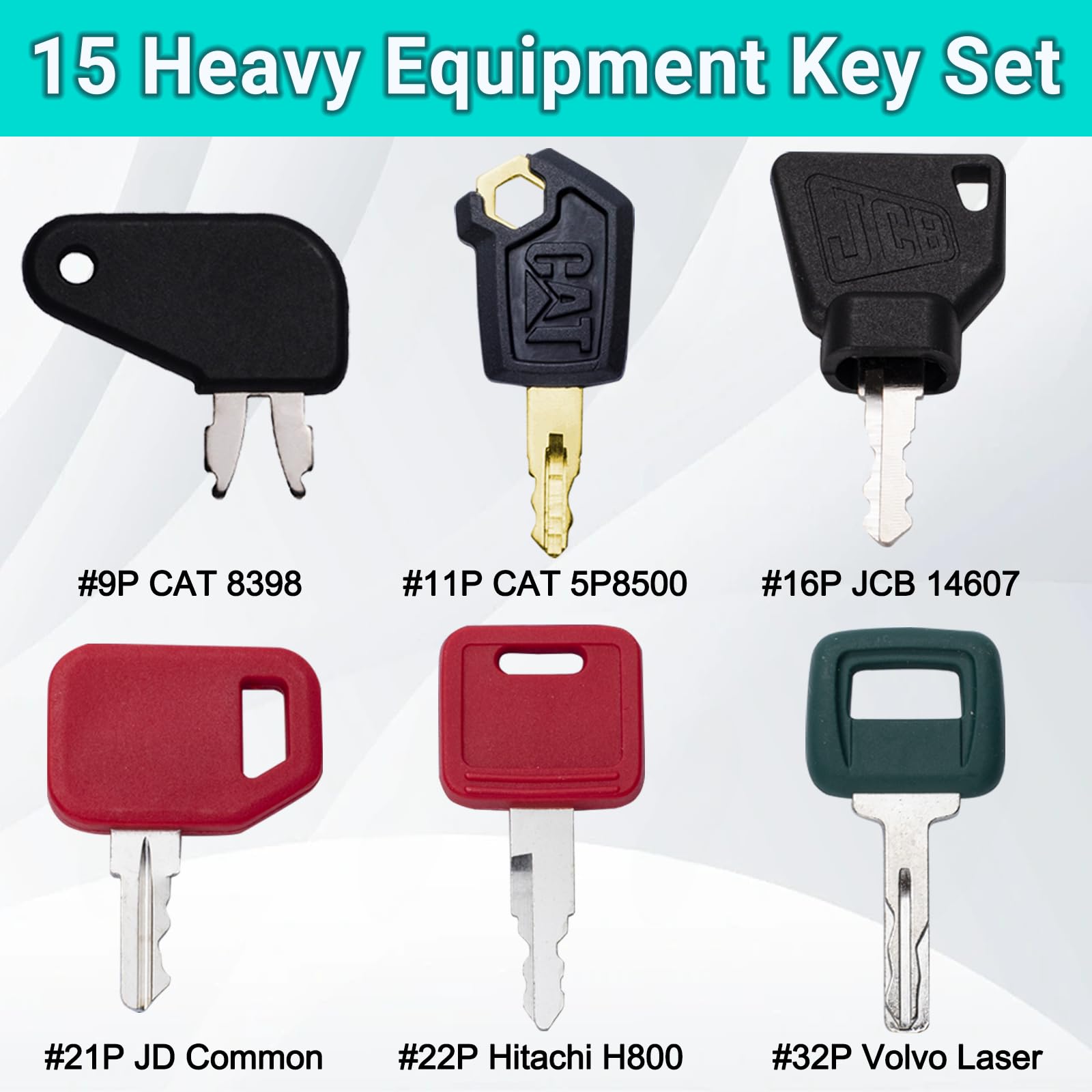 DHEISHA master keys and ignition keys for heavy machinery