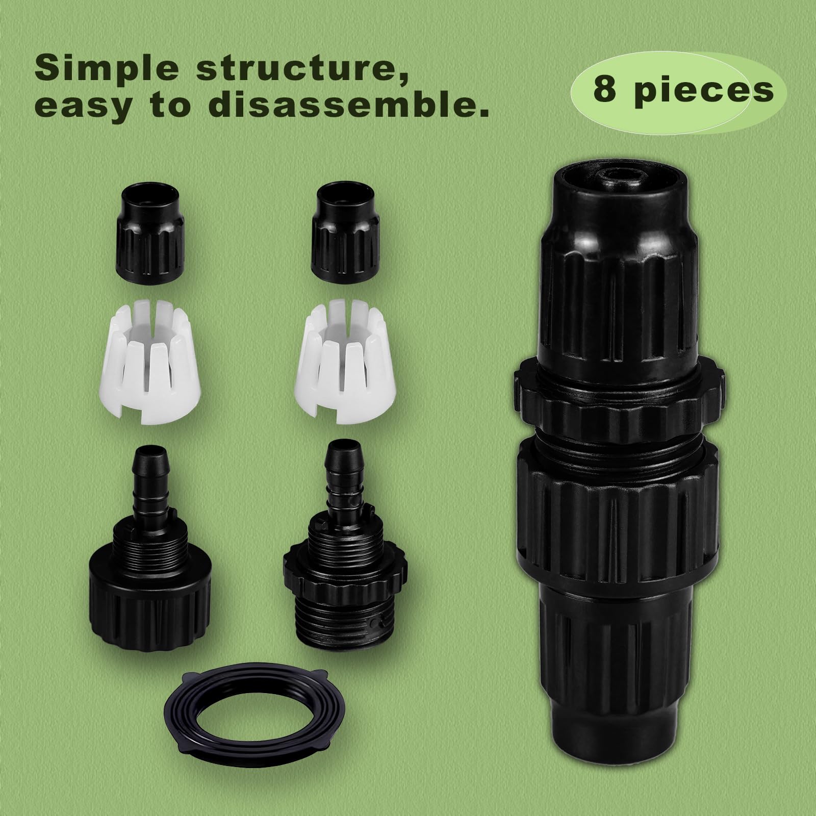 Dhieong upgraded-thread design provides a tight, tool-free seal.