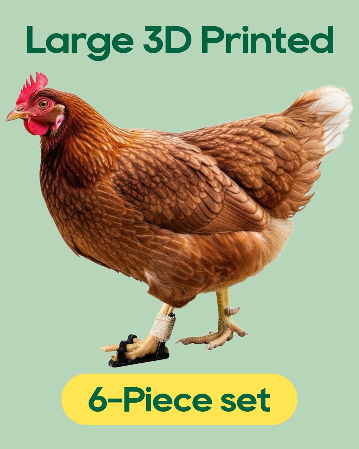 DHOEM natural foot positioning benefits poultry during rest and movement