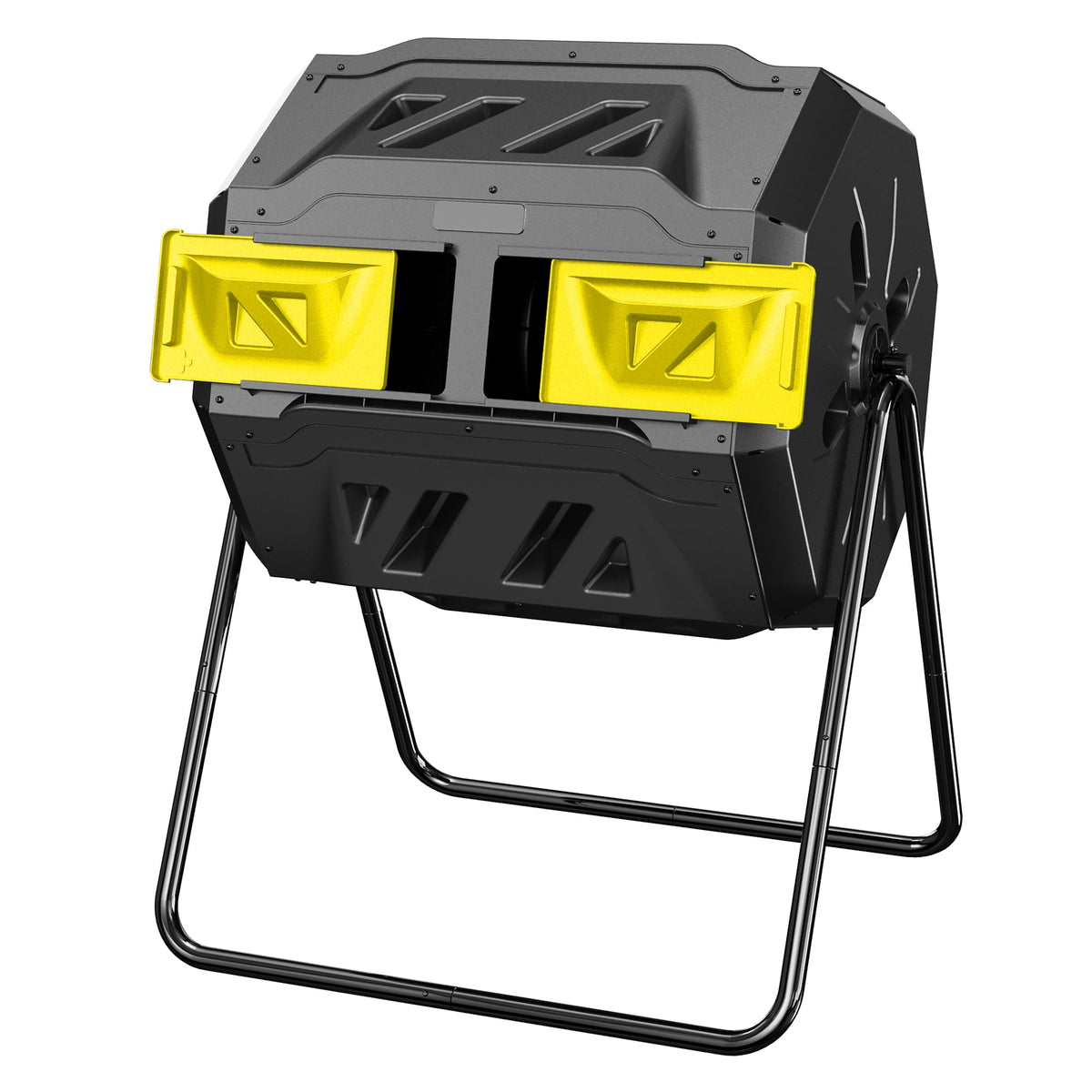 DIAMONDFORGE compost bin with dual chambers enables continuous cycling for garden compost