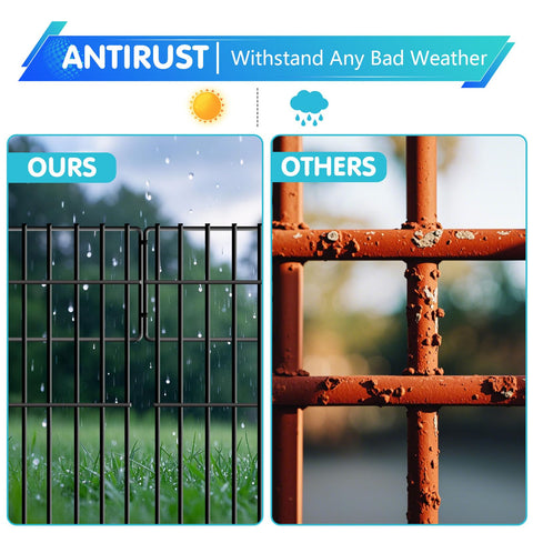 DIAOZAIT rustproof coated fence surface highlights weather resistance