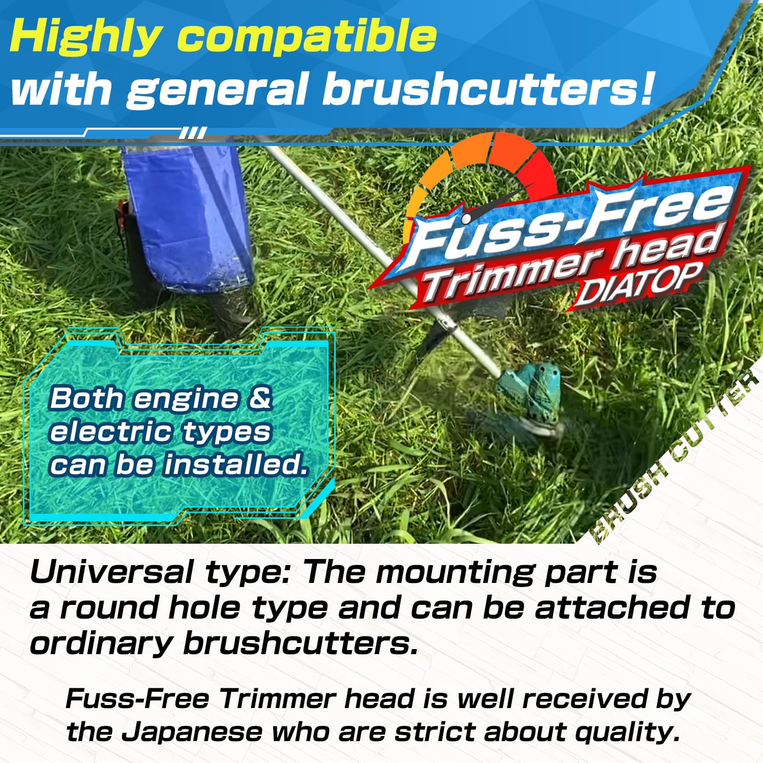 DIATOP ground-contact iron fittings offer abrasion resistance.